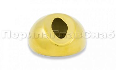 Наконечник штамп, под 30°, Ø38.1 мм, для поручня Ø38.1, золото (AISI 304) k016-88 купить в Казани