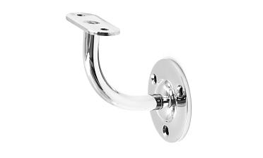 Пристенок с ложементом на плоскость, вынос 65х65, Ø60х3 мм, сварной, нержавеющая сталь AISI 304 полированная k234-5 купить в Казани