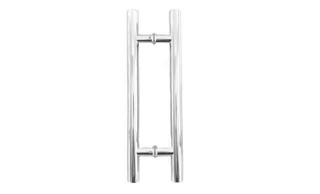 Ручка для стеклянной двери рейлинг двухсторонняя для стекла 8-12 мм, 32х900х1200 мм, полировка t633-1200 PSS