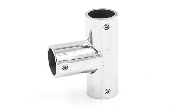 Соединитель-тройник для трубы 19 мм, нержавеющая сталь AISI 304, полированная t902 PSS купить в Казани