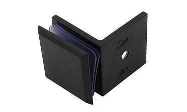  Коннектор для душевой кабины стена-стекло 90°, 45х45, цинк, черный, вырез 69 t732 BZn купить в Казани