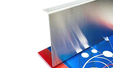 Тыльная накладка из шлифованной нержавейки на профиль т100 15.5х101 мм длина 2 м т100-10 купить в Казани