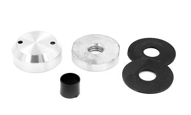 Комплект торцевого крепления несущего стекла, гайка-шайба Ø50х10х18 мм с внутренней резьбой М16, шлифованный AISI 304 k277-8 купить в Казани