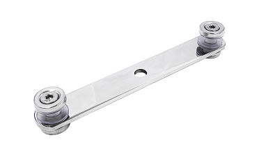 Стеклодержатель пластинчатый, под стекло 6-12 мм, полированный (AISI 201) k047-5 купить в Казани