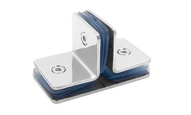 Коннектор для душевой кабины на 3 стекла полированный t727-2 PSS  купить в Казани