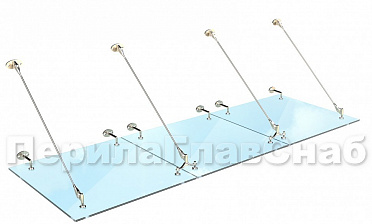 Комплект фурнитуры для козырька 1200х3700 (на вантах/тягах) k671-12-37 купить в Казани Комплект фурнитуры для козырька 1200х3700 (на вантах/тягах) k671-12-37 купить в Казани