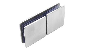 Коннектор для душевой кабины стекло-стекло 180°, 45х45, нерж 304, вырез 64 t724 SSS купить в Казани