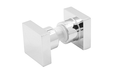 Ручка-кноб квадратная для стекла 6-12 мм, нержавеющая сталь AISI 304, полированная t669 PSS купить в Казани