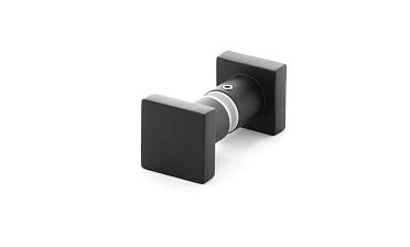 Ручка-кноб квадратная, для стекла 6-12мм, черная t669 Bl купить в Казани