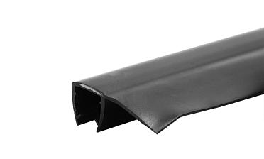 Уплотнитель для стекла 8 мм, непрозрачный черный, 90°, стекло-стекло 2200 мм t215-2 Bl-U купить в Казани