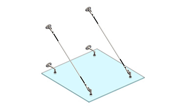 Комплект фурнитуры для козырька 1200х1200 (на вантах/тягах) k671-12-12 купить в Казани Комплект фурнитуры для козырька 1200х1200 (на вантах/тягах) k671-12-12 купить в Казани