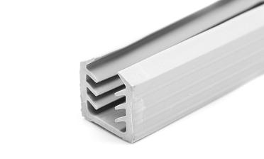 Уплотнитель в поручень с пазом 24х24 для стекла 8мм или триплекса 4+4, EPDM (палки 3 м) СЕРЫЙ Фk309-G купить в Казани