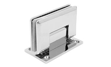 Петля для душевой кабины стена-стекло 90° 90х55 мм латунь-хром, полированная t301 PC купить в Казани