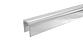 Профиль П-образный, L=2000 мм, t=1.5 мм, для стекла 12 мм, полир. (AISI 304) Ф-0454