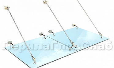 Комплект фурнитуры для козырька 1800х1800 (на вантах/тягах) k671-18-18 купить в Казани Комплект фурнитуры для козырька 1800х1800 (на вантах/тягах) k671-18-18 купить в Казани