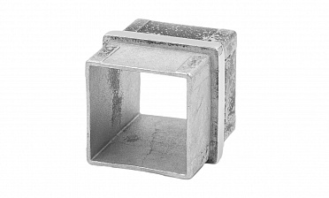 Соединитель для поручня 40х40 мм, полированный, (AISI 304) k368 купить в Казани