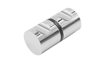 Ручка-кноб для двери 32х38 мм латунь-хром, полированная t696 PC купить в Казани