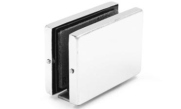 Коннектор стена-стекло с монтажной пластиной, полированный, вырез 09 t192 PSS купить в Казани