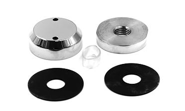 Комплект торцевого крепления несущего стекла, полированный, литой. AISI 304 k277-6  купить в Казани