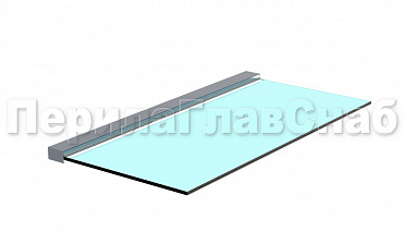 Козырек на алюминиевом профиле ,вынос до 950мм, k671-100 купить в Казани Козырек на алюминиевом профиле ,вынос до 950мм, k671-100 купить в Казани