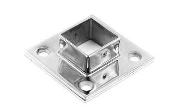 Фланец для трубы 40х40 мм, литой, полированный, (AISI 304) k223 купить в Казани