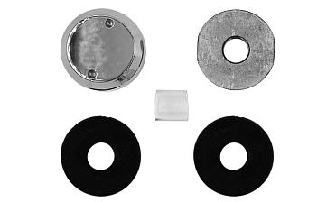 Комплект торцевого крепления несущего стекла, гайка-шайба Ø50х10х18 мм с внутренней резьбой М16, полированный (aisi 201) k277-5 купить в Казани