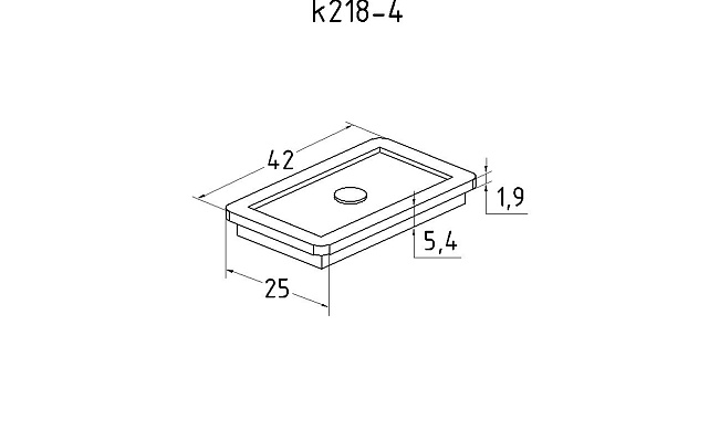 Резинка под стекло 10 мм, для стеклодержателей k218-4 2 Резинка под стекло 10 мм, для стеклодержателей k218-4 2