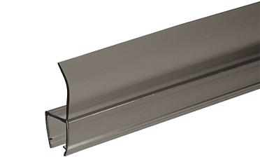 Уплотнитель для стекла 8мм, полупрозрачный черный, 180°, стекло-стекло 2,2 м  t204-2 BL купить в Казани