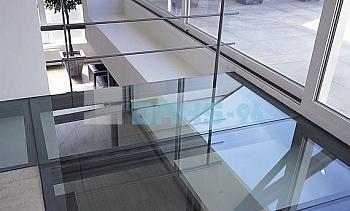 Стеклянный потолок на межэтажной площадке в Казани. Готовые проекты ПерилаГлавСнаб