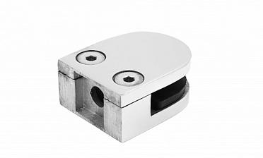 Стеклодержатель литой, под стекло 8-10 мм (4+4 мм), на плоскость 40х23х48 полированный (AISI 316) k002-4 купить в Казани