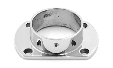 Фланец укороченный, литой, полированный, для трубы Ø50.8 мм, полированный, (AISI 304) k094 купить в Казани