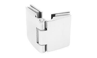 Петля душевая, стекло-стекло 180°, без реза, нерж, полированная t313 PSS купить в Казани