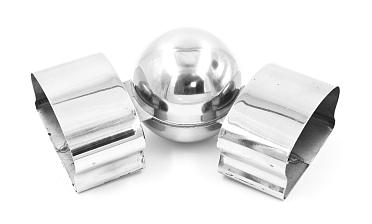 Поворот пластикового фигурного поручня, шаровый, полированный, AISI 304 k061 купить в Казани