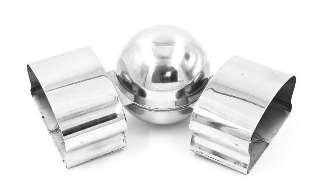 Поворот пластикового фигурного поручня, шаровый, полированный, AISI 304 k061 Поворот пластикового фигурного поручня, шаровый, полированный, AISI 304 k061