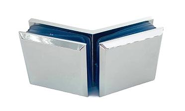 Коннектор для душевой кабины стекло-стекло 135°, 45х45, цинк , вырез 71 t736 PZn купить в Казани