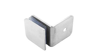 Коннектор для душевой кабины стена-стекло 90°, 45х45, шлифованный  t722-2 SSS купить в Казани