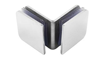 Коннектор для душевой кабины стекло-стекло 90° 45х45 мм латунь-хром, полированный t725 PC купить в Казани