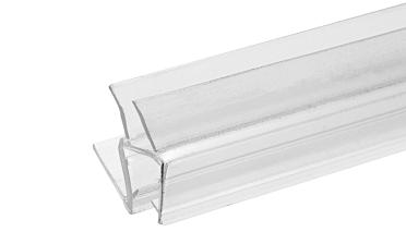 Уплотнитель пластиковый для стекла в душевую кабину 8 мм стена-стекло 2200 мм  t206 купить в Казани