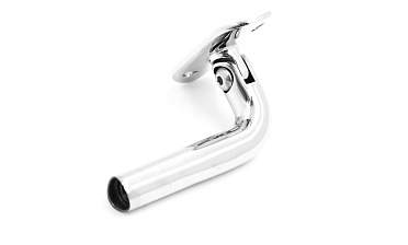 Держатель поручня выносной на стойку, с регулируемым ложементом под трубу Ø50.8 мм, полированный, (AISI 304) k261-4 купить в Казани Держатель поручня выносной на стойку, с регулируемым ложементом под трубу Ø50.8 мм, полированный, (AISI 304) k261-4 купить в Казани