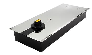 Доводчик для стеклянной двери до 100 кг EN4, напольный, 500 тыс, циклов, нержавеющая сталь AISI 304, полированная t184-3 PSS  купить в Казани