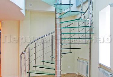 Стеклянные лестницы купить в Казани