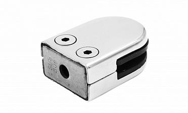 Стеклодержатель штампованный, под стекло 8 мм (4+4 мм), на плоскость 40х22х53 полированный (AISI 304) k039 купить в Казани