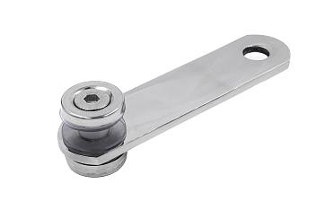 Стеклодержатель пластинчатый 2хМ8 (половинка), по центрам 85х5 мм, полированный, шайбы 5 мм штамп., под стекло 6-12 мм, (AISI 201) k047-1/2 купить в Казани