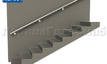 Готовый пристенный поручень с 4 держателями, длина 3300 мм (AISI 304) k730-33 купить в Казани