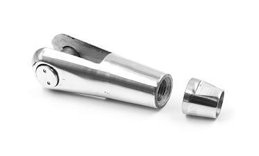 Наконечник ванты (тяги) с резьбой М16 правый, литой , полированный (AISI316) k661-16-R купить в Казани