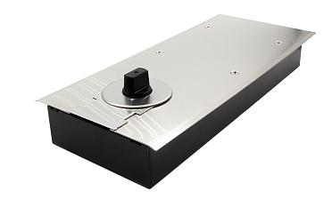 Доводчик для стеклянной двери до 80 кг EN3, напольный, 500 тыс. циклов, нержавеющая сталь AISI 304, шлифованная t183 SSS купить в Казани