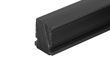 Подставка для стекла в профиль т40, материал ТЭП, цвет черный т40-05 купить в Казани