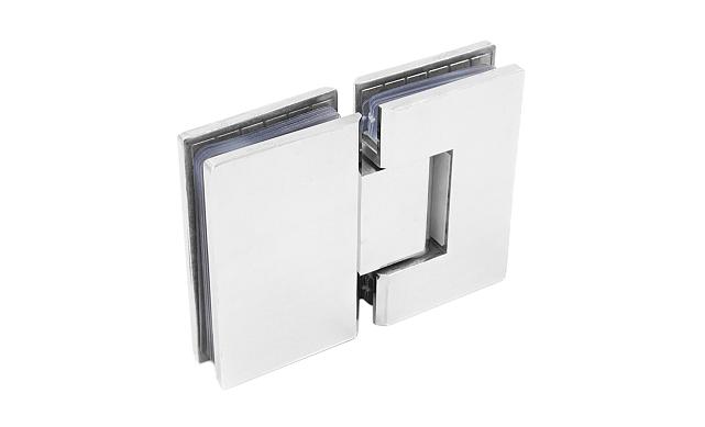 Петля для душевой кабины стекло-стекло 180° 90х55 мм AISI 304 полированная t303-2 PSS