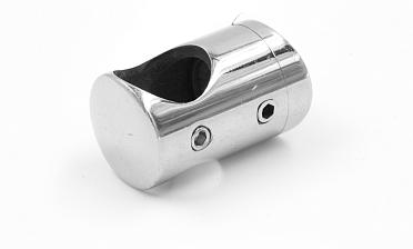 Ригеледержатель на стекло 8 мм, Ø16 мм, полированный, литой (AISI 304) k019 купить в Казани