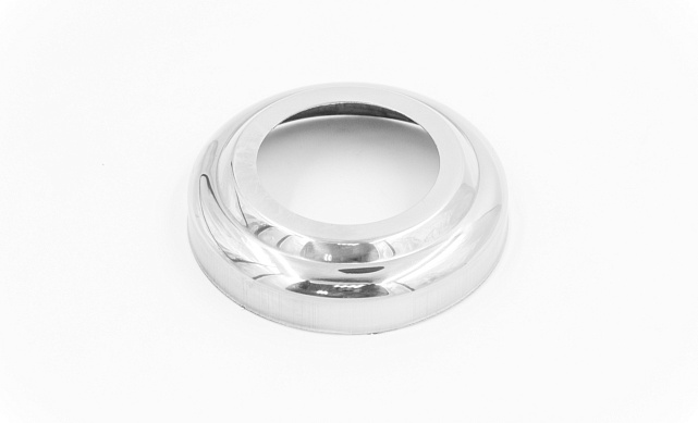 Низ стойки Ø50.8 мм, S=0,4 мм, внешний 100х12 мм, полированный, AISI 201 k007-10 Низ стойки Ø50.8 мм, S=0,4 мм, внешний 100х12 мм, полированный, AISI 201 k007-10